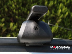 Alfa Romeo Stelvio Roof Rack Cross Bars - for models w/ factory roof rails - Black - Starlock (2017-2025) Alfa Romeo Stelvio Roof Rack Cross Bars - for models w/ factory roof rails - Black - Starlock (2017-2025)